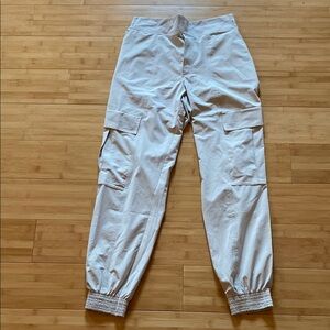 Athleta White Cargo Joggers